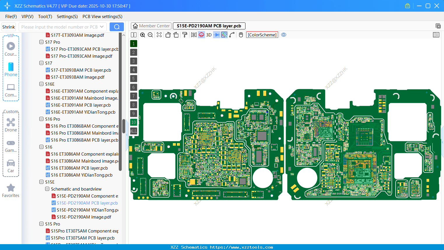 VIVO S15E-PD2190AM PCB Layer